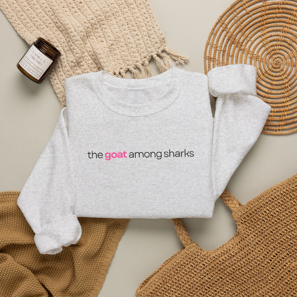The Goat Among Sharks Crewneck Sweatshirt