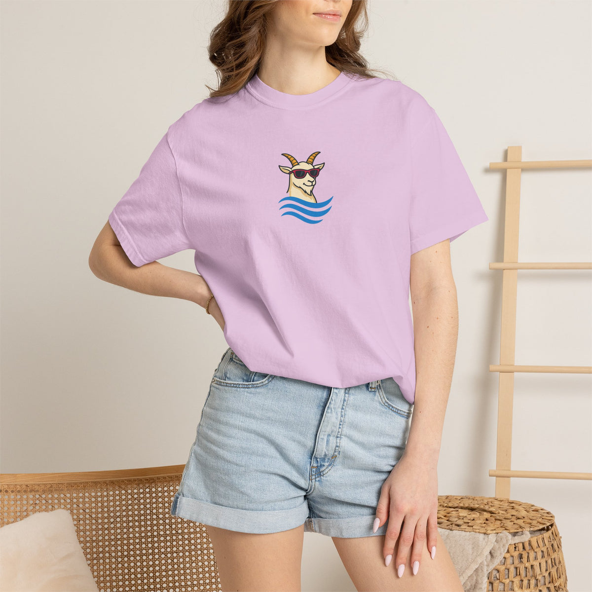 Goat Among Sharks  T-Shirt — Sunny the Goat