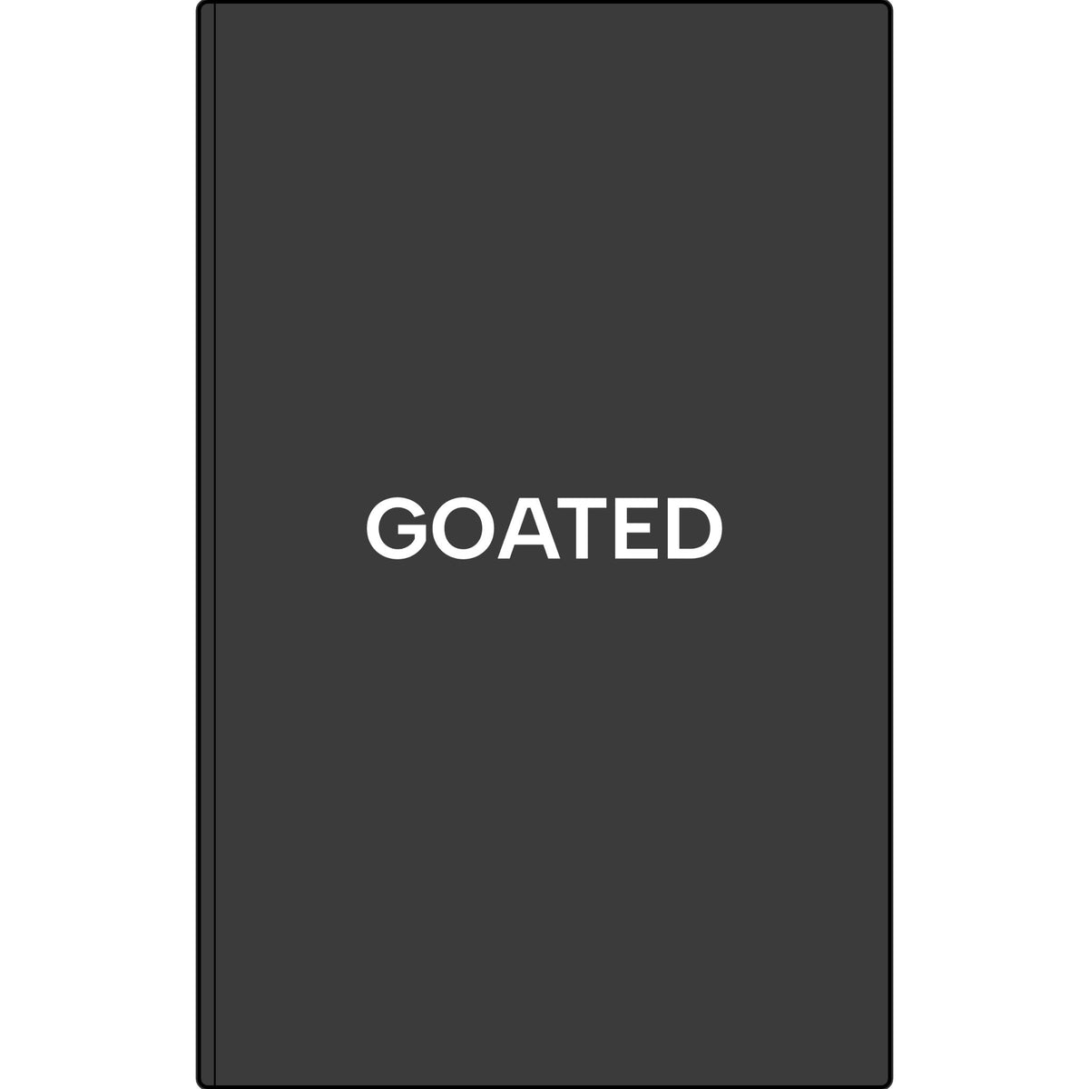 GOATED Vegan Leather Journal — Engraved Minimalist Notebook for Writers & Entrepreneurs