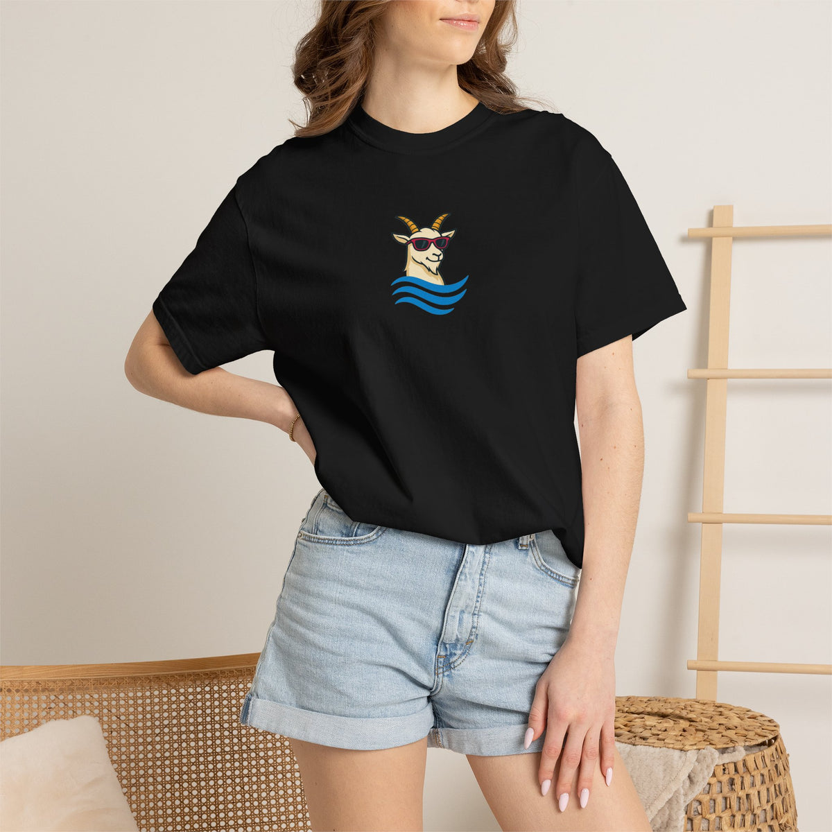 Goat Among Sharks  T-Shirt — Sunny the Goat