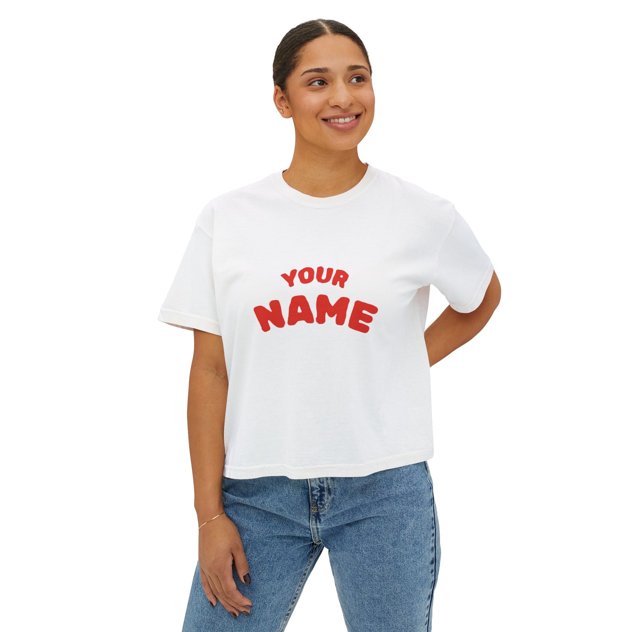YOUR NAME + Underdog Boxy Tee