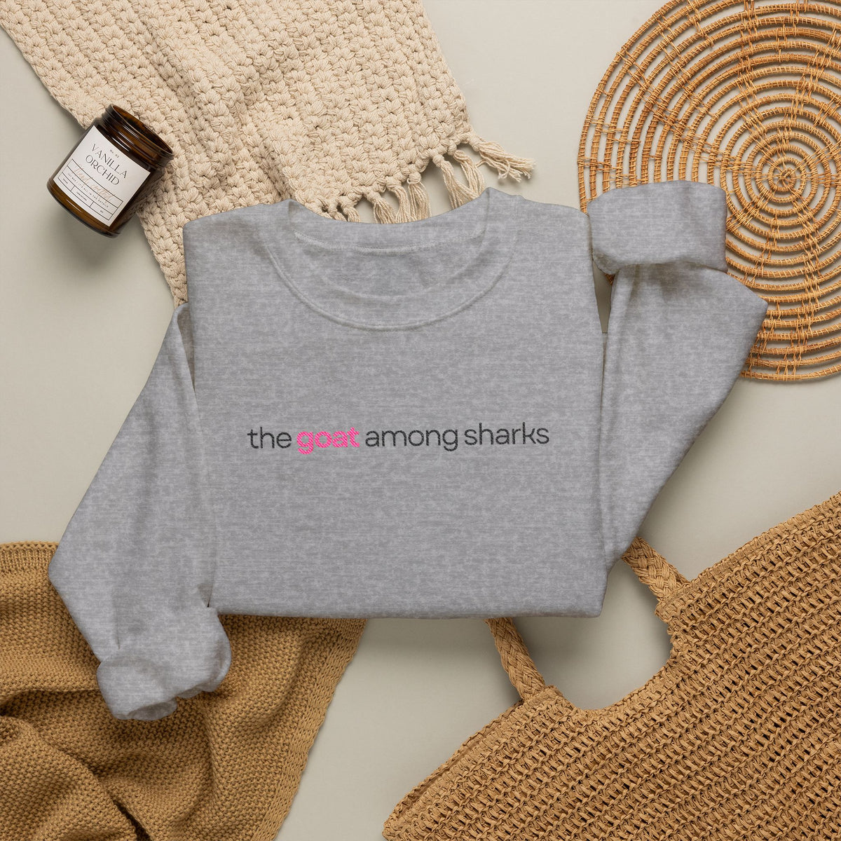 The Goat Among Sharks Crewneck Sweatshirt