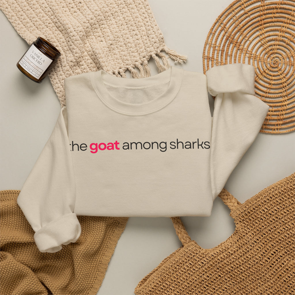 The Goat Among Sharks Crewneck Sweatshirt