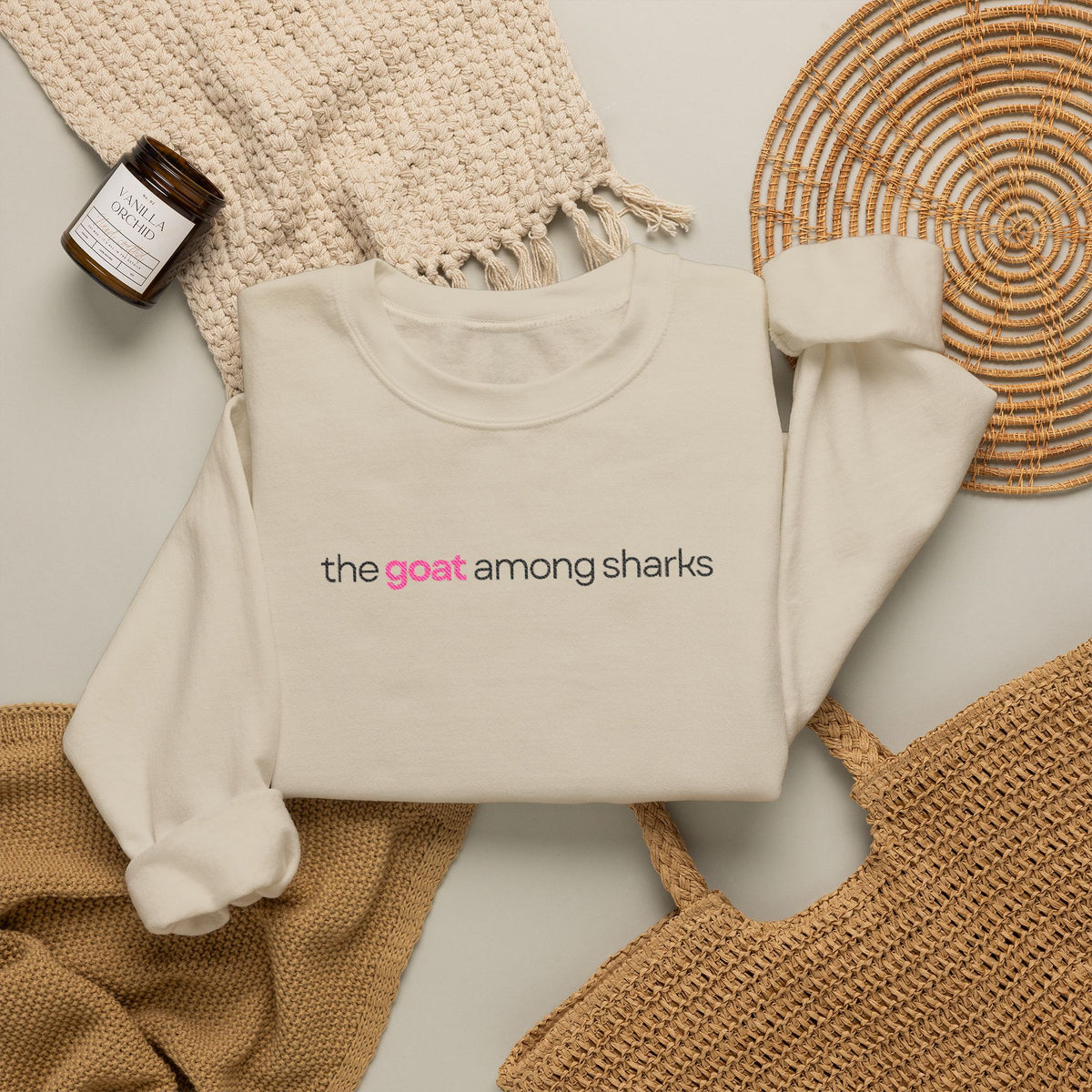 The Goat Among Sharks Crewneck Sweatshirt