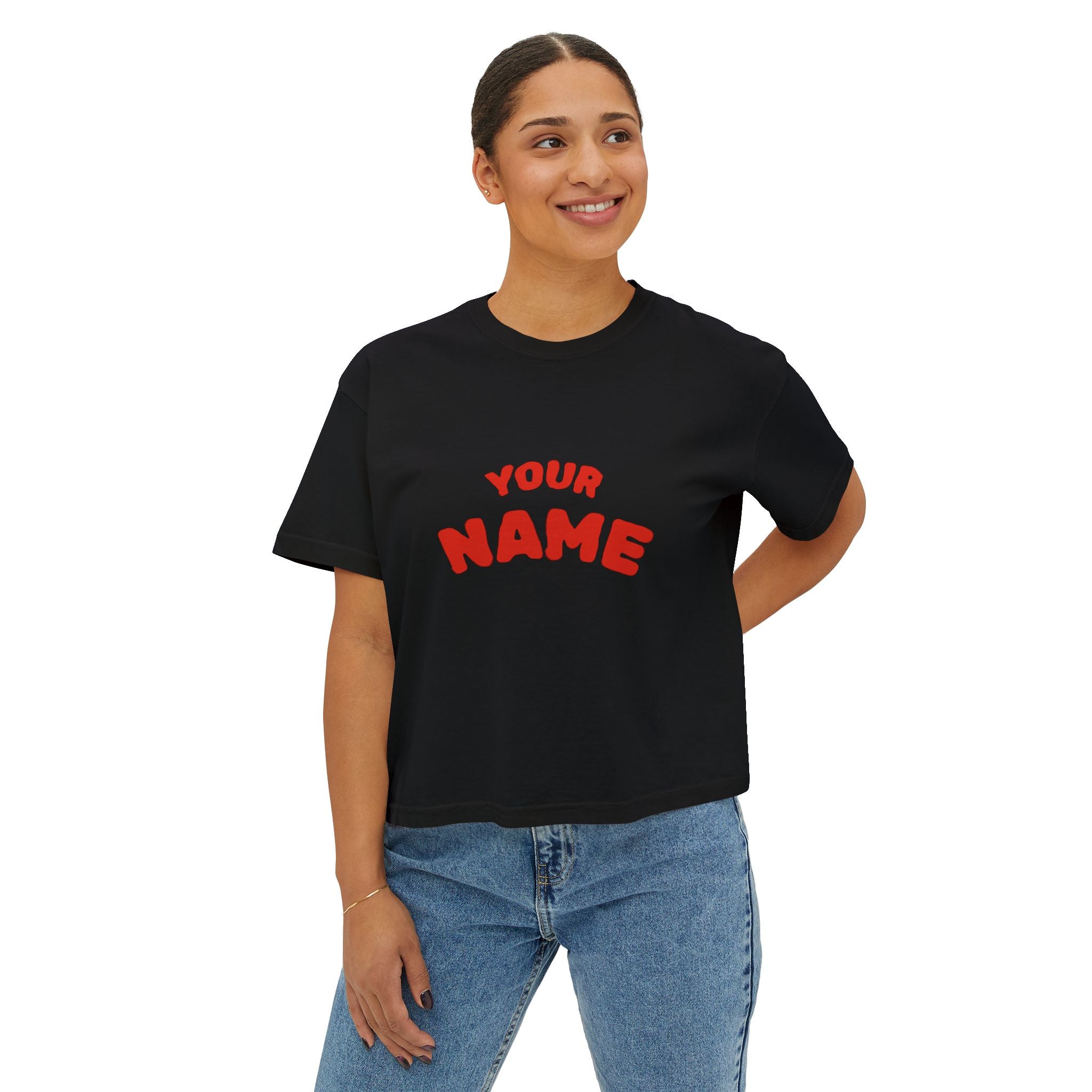 YOUR NAME + Underdog Boxy Tee