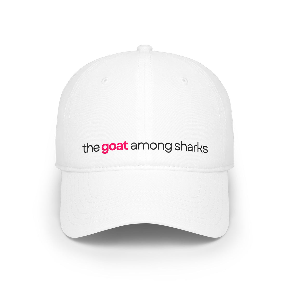 "the goat among sharks" Embroidered Cap