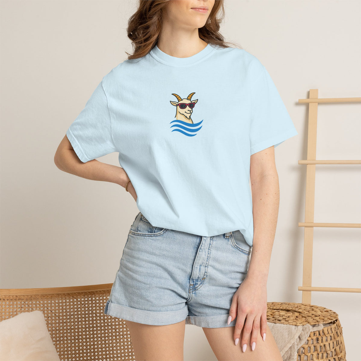 Goat Among Sharks  T-Shirt — Sunny the Goat