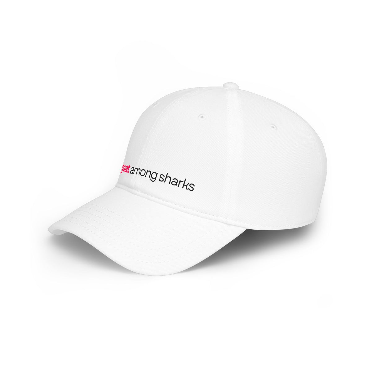 "the goat among sharks" Embroidered Cap