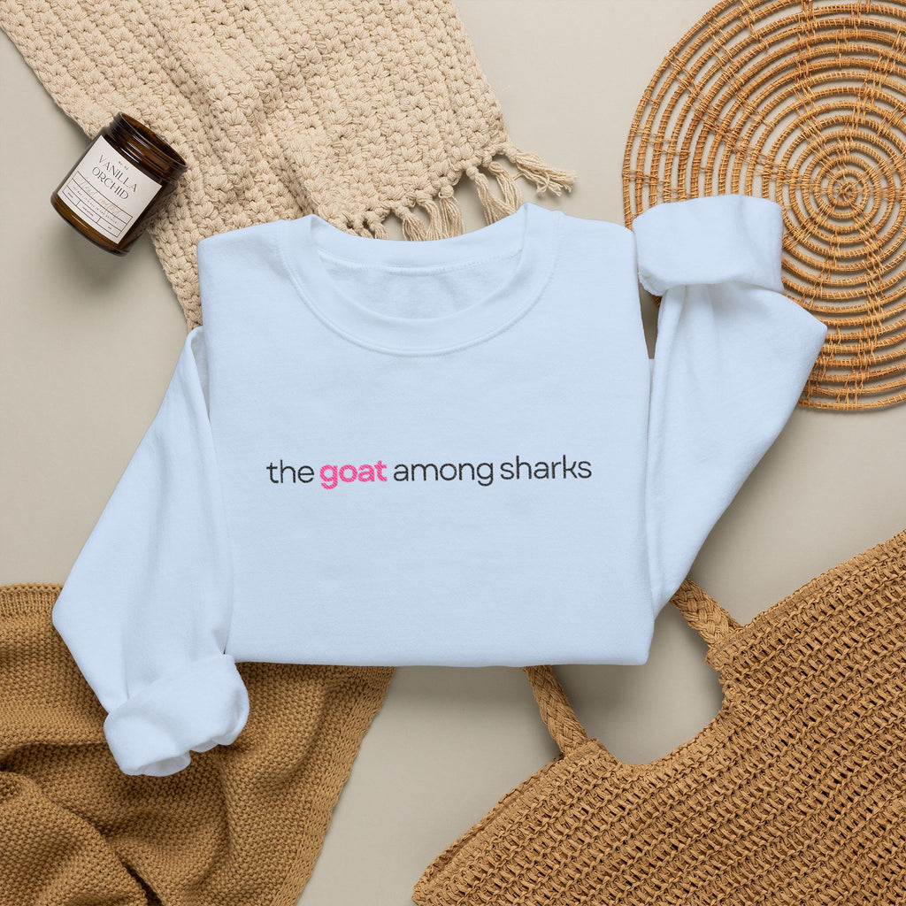 The Goat Among Sharks Crewneck Sweatshirt